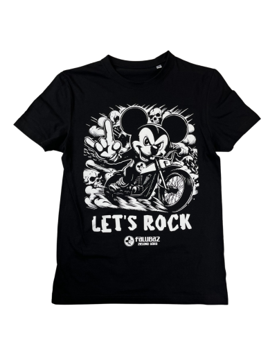 Koszulka Męska Czarna Lets Rock 2025.png