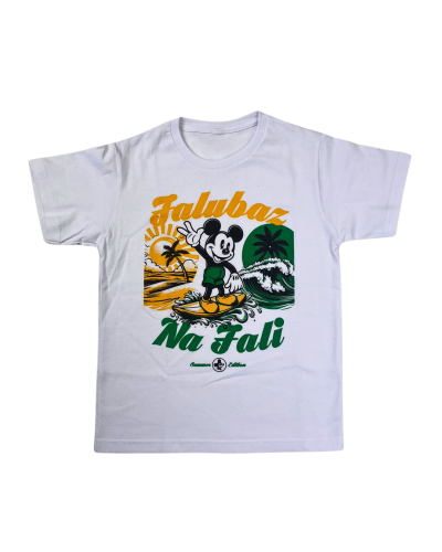 Koszulka Dziecięca Biała Falubaz na fali.png