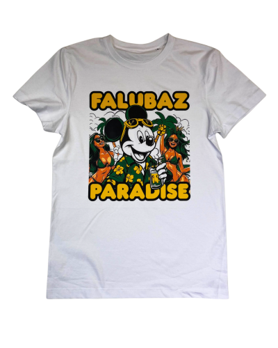 Koszulka Męska Biała Falubaz Paradise.png