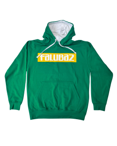 Bluza Unisex Kangurka Falubaz NAPIS Zielona 